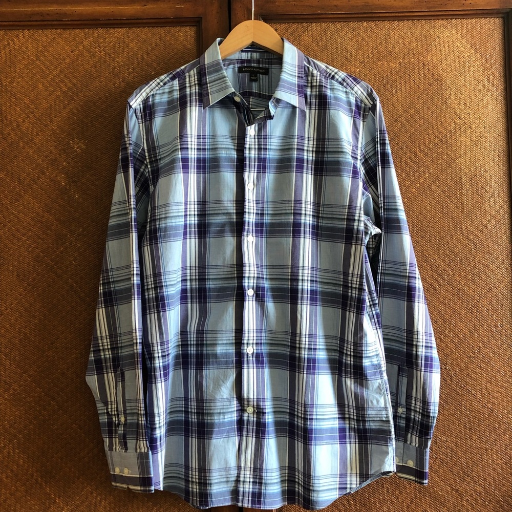 Banana Republic Button Down Plaid Shirt